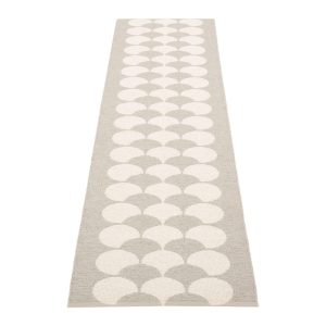 Krémszínű kültéri-beltéri futószőnyeg 70x250 cm Poppy Linen – Pappelina