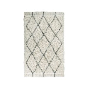 Krémszínű mosható kézi szövésű gyapjú szőnyeg 140x200 cm Berber Soul – Lorena Canals