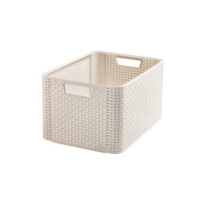 Krémszínű műanyag tárolódoboz 33x44x23 cm Style – Curver