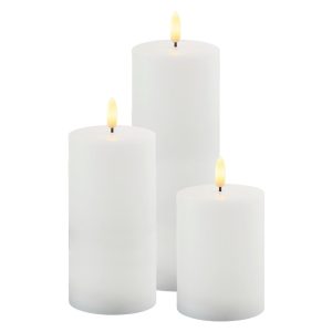 Kültéri LED gyertya szett 3 db-os (magasság 20 cm) Sille – Sirius