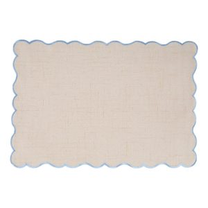 Lenkeverék tányéralátét 30x43 cm Noura – Tiseco Home Studio