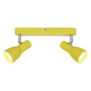Mustársárga mennyezeti lámpa fém búrával 36x6 cm Picardo – Candellux Lighting