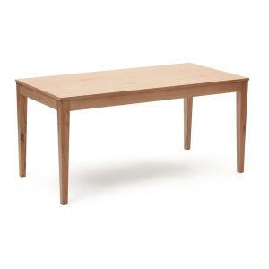 Natúr színű bővíthető étkezőasztal tölgyfa dekoros asztallappal 80x160 cm Yain – Kave Home