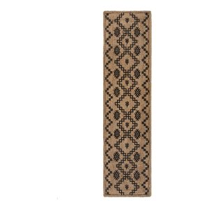 Natúr színű juta futószőnyeg 60x230 cm Rowen – Flair Rugs