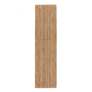 Natúr színű kézi szövésű juta futószőnyeg 60x300 cm Jute Boucle Multi – Flair Rugs