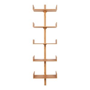 Natúr színű többszintes bambusz fali polc 50 cm Villa – House Nordic
