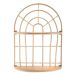 Natúr színű többszintes fém fali polc Arch – Mauro Ferretti