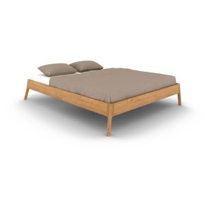 Natúr színű tölgyfa franciaágy 180x200 cm Twig – The Beds
