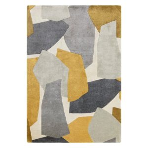 Okkersárga-szürke kézi szövésű szőnyeg újrahasznosított szálakból 120x170 cm Romy – Asiatic Carpets
