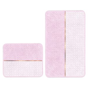 R&oacute;zsasz&iacute;n f&uuml;rdőszobai kil&eacute;pő szett 2 db-os 60x100 cm &ndash; Mila Home
