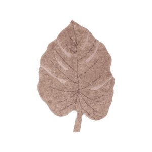 R&oacute;zsasz&iacute;n moshat&oacute; k&eacute;zi sz&ouml;v&eacute;sű pamut gyerek szőnyeg 120x180 cm Monstera Vintage Nude &ndash; Lorena Canals