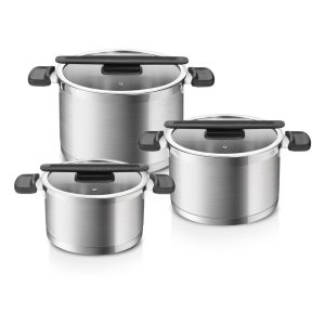 Rozsdamentes ac&eacute;l ed&eacute;ny k&eacute;szlet 6 db-os Compact &ndash; Tescoma