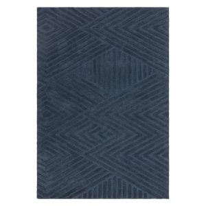 Sötétkék gyapjú szőnyeg 120x170 cm Hague – Asiatic Carpets
