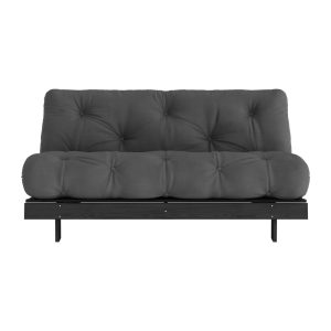 Sötétszürke kinyitható kanapé 160 cm Roots Black Night – Karup Design