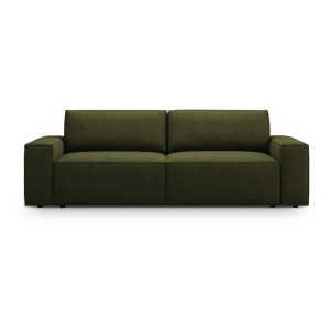 Sötétzöld buklé kinyitható kanapé 247 cm Jodie – Micadoni Home