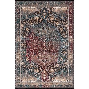 Sötétzöld gyapjú szőnyeg 200x300 cm Ava – Agnella