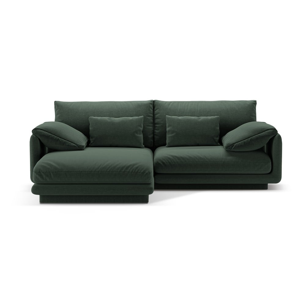 Sötétzöld sarokkanapé (bal oldali) Torino – Micadoni Home