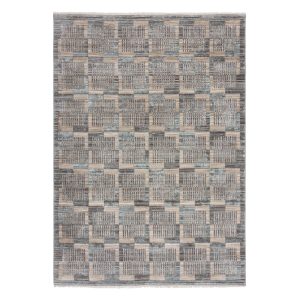 Szürke-bézs szőnyeg 200x290 cm Evelyn Blocks – Flair Rugs