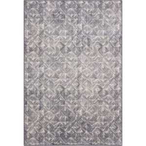 Szürke gyapjú szőnyeg 133x180 cm Moire – Agnella