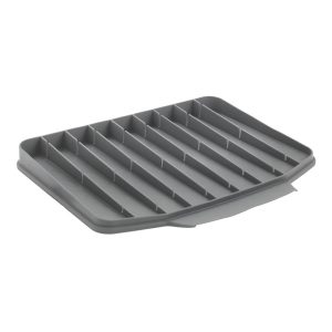Szürke műanyag edénycsepegtető alátét 40x33 cm Gravity – Metaltex