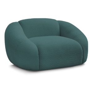 Türkiz buklé fotel Tina – Bobochic Paris
