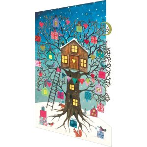 Üdvözlőlap szett 5 db-os karácsonyi mintával Treehouse  – Roger la Borde