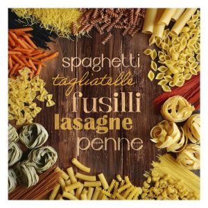 Üveg kép 30x30 cm Pasta – Styler