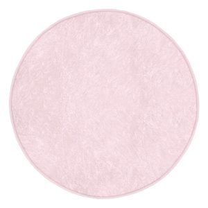 Világos rózsaszín mosható-robotporszívóval tisztítható kerek szőnyeg ø 80 cm Comfort – Mila Home