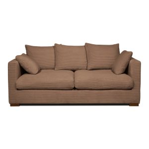 Világosbarna kordbársony kanapé 175 cm Comfy – Scandic