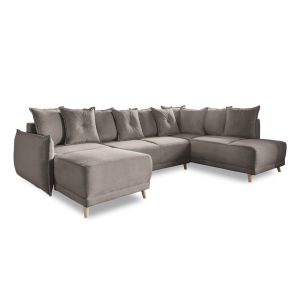 Vil&aacute;gosbarna kordb&aacute;rsony kinyithat&oacute; sarokkanap&eacute; (jobb oldali-U alak&uacute;) Lazy Lukka &ndash; Miuform