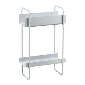 Világosszürke fém konzolasztal 24x48 cm A-Console – Zone