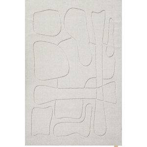 Világosszürke gyapjú szőnyeg 160x230 cm Morphic – Agnella