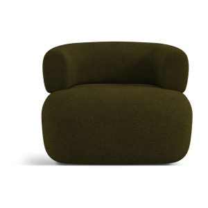 Zöld buklé fotel Jenny – Micadoni Home