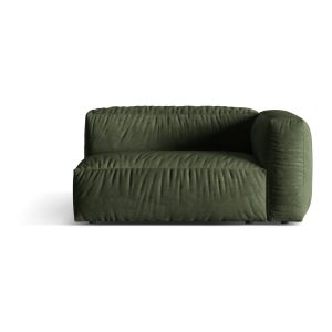 Zöld buklé kanapé modul (jobb oldali) Martina – Micadoni Home