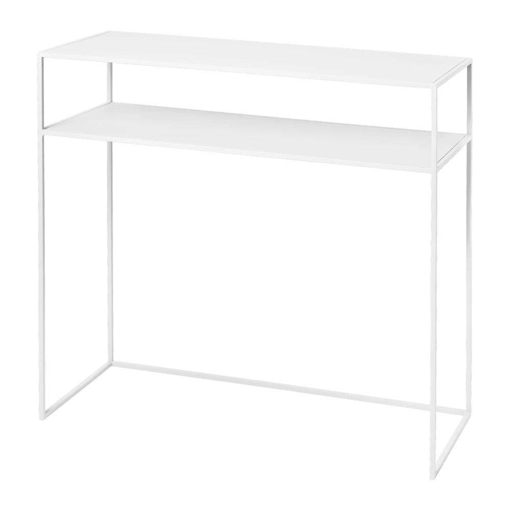 Fehér fém konzolasztal 35x85 cm Fera – Blomus