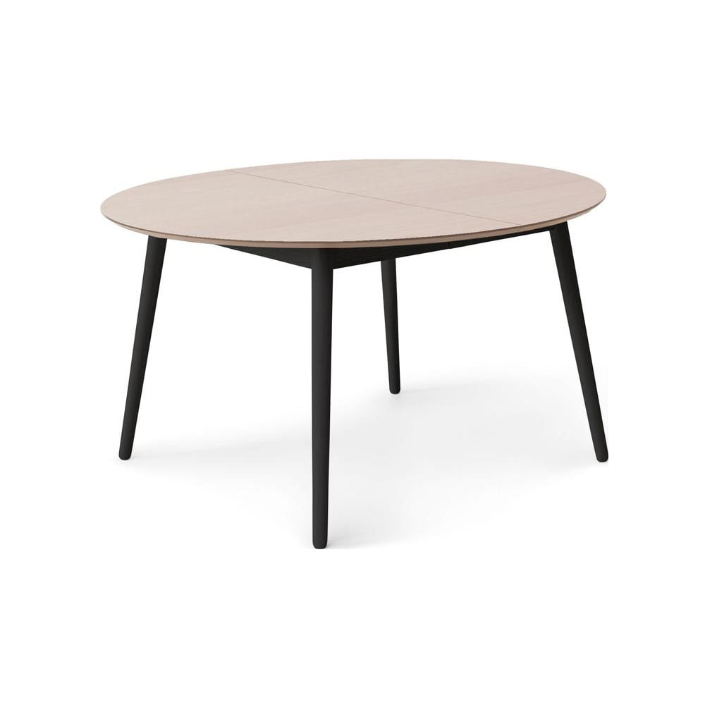 Kerek bővíthető étkezőasztal tölgyfa dekoros asztallappal és hosszabbító asztallappal ø 135 cm Meza – Hammel Furniture