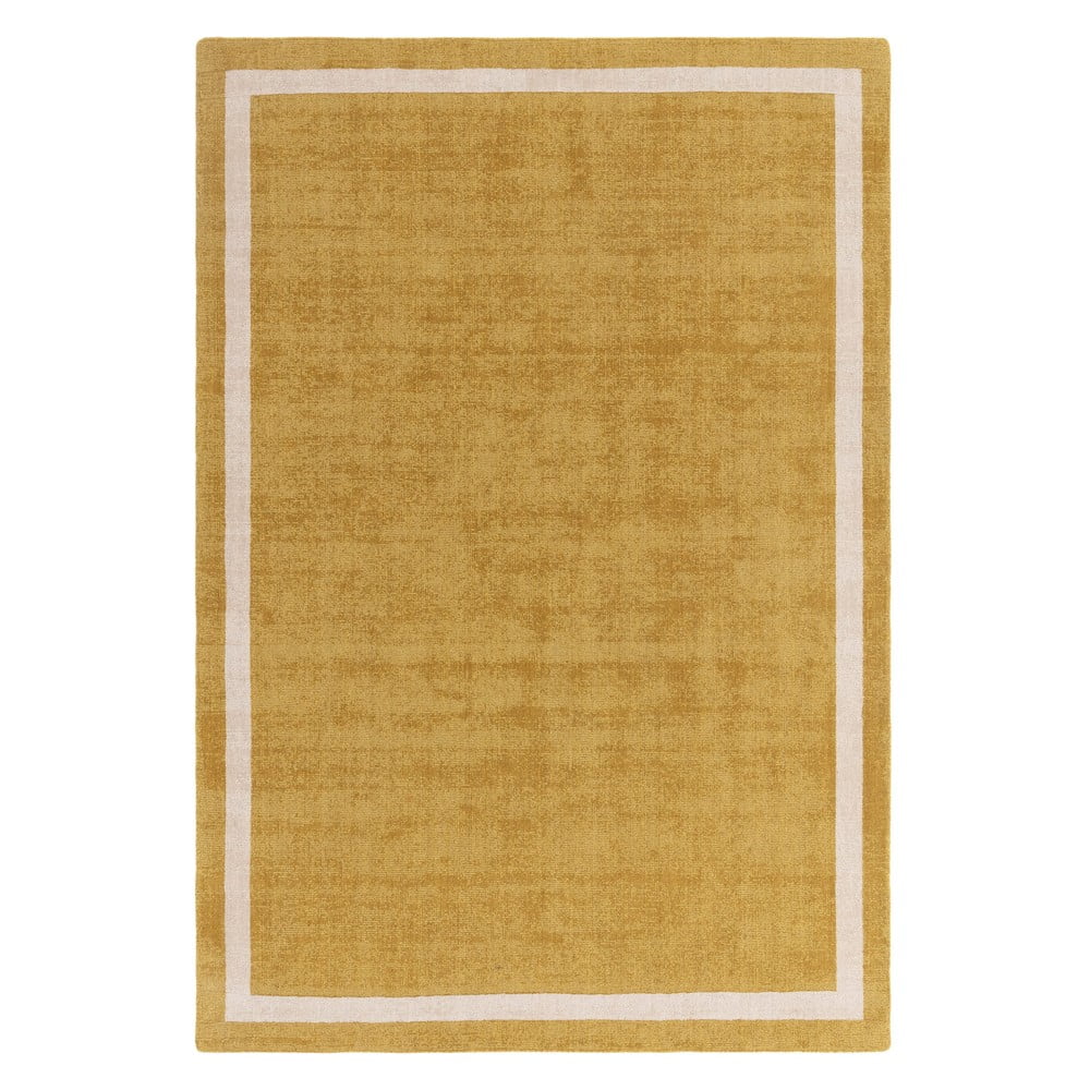 Okkersárga kézi szövésű gyapjú szőnyeg 120x170 cm Albi – Asiatic Carpets