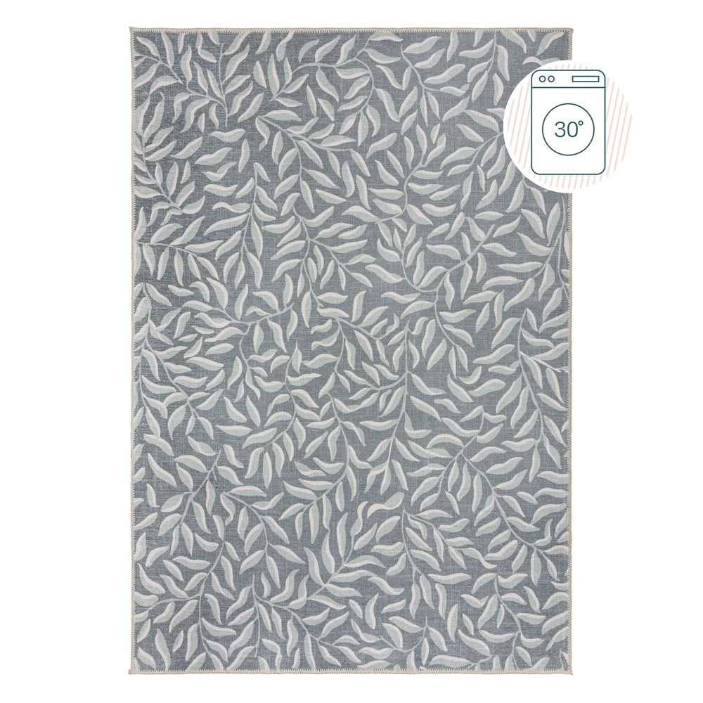 Világoszöld mosható szőnyeg újrahasznosított szálkeverékből 160x230 cm Wallace – Flair Rugs