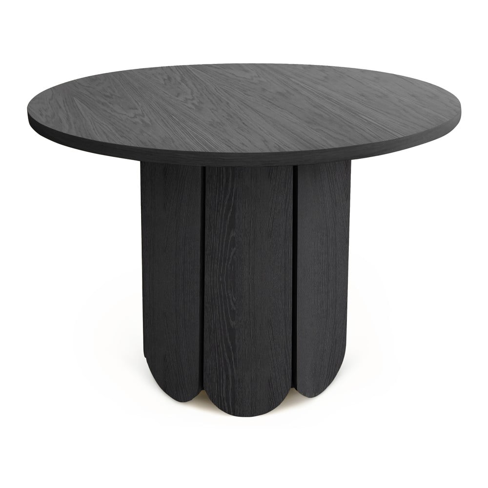 Kerek étkezőasztal tölgyfa dekorral ø 98 cm Soft – Woodman