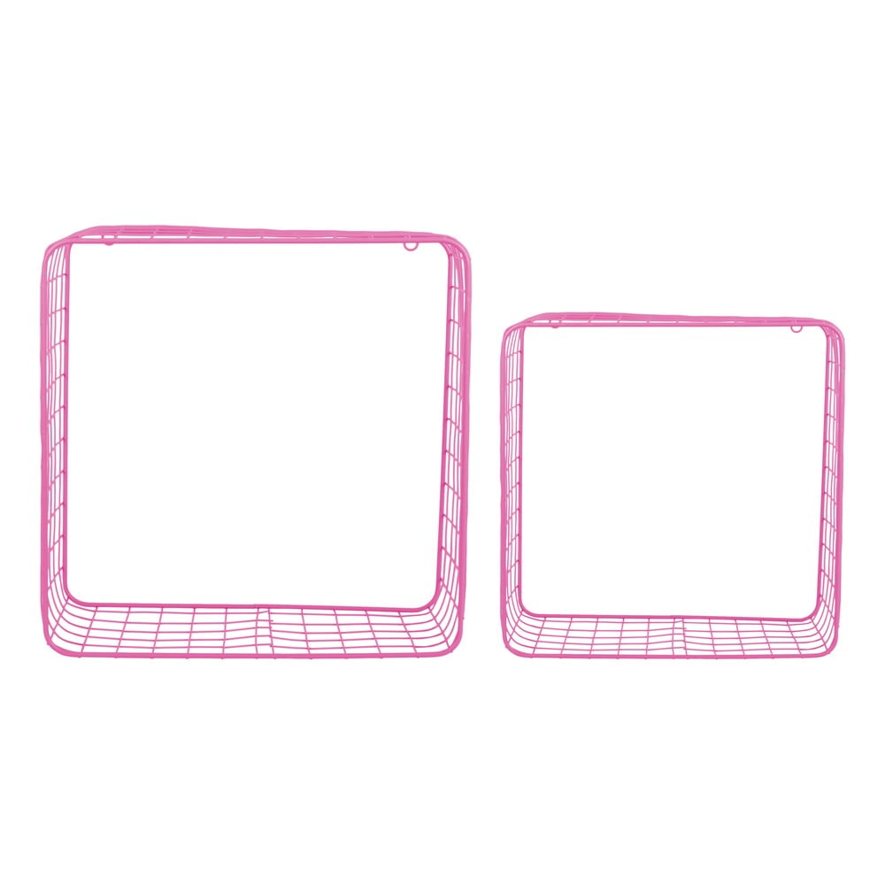 Rózsaszín acél polc készlet 2 db-os 35 cm Reja – PT LIVING