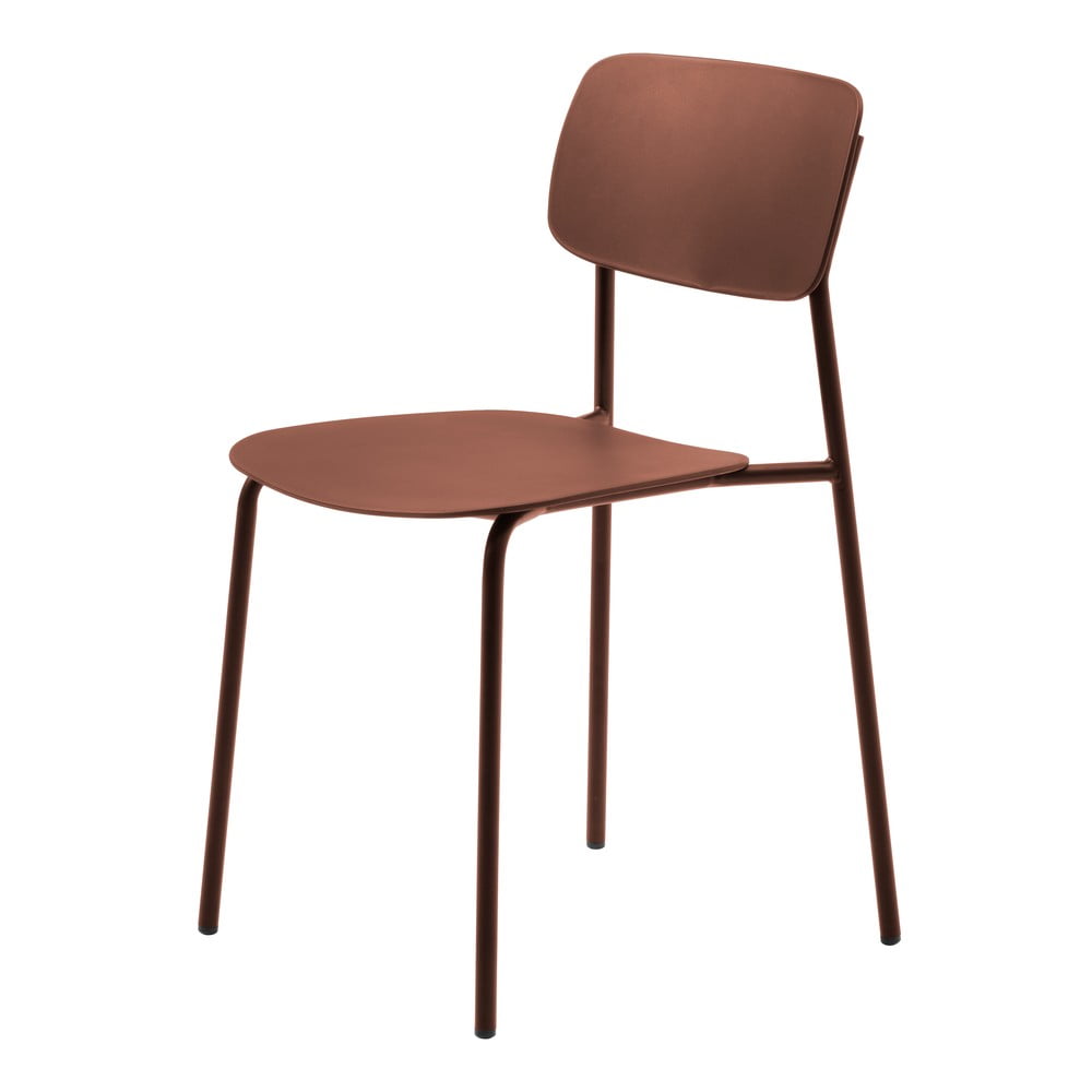 Terrakotta színű étkezőszék szett 2 db-os Kirkland – Unique Furniture