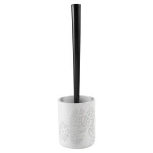 Fehér kerámia WC-kefe Amber – douceur d'intérieur