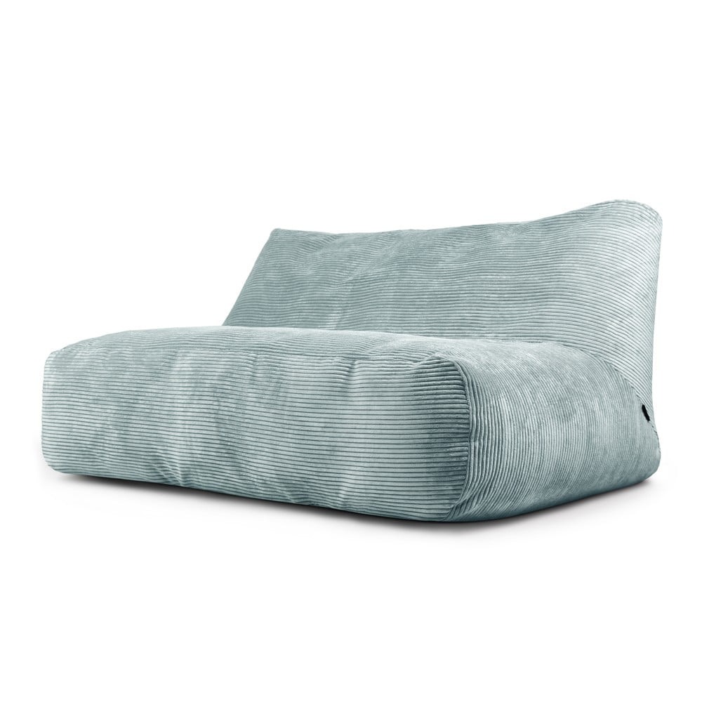 Mentazöld kordbársony babzsákfotel Sofa Tube 160 – SLOWDOWN
