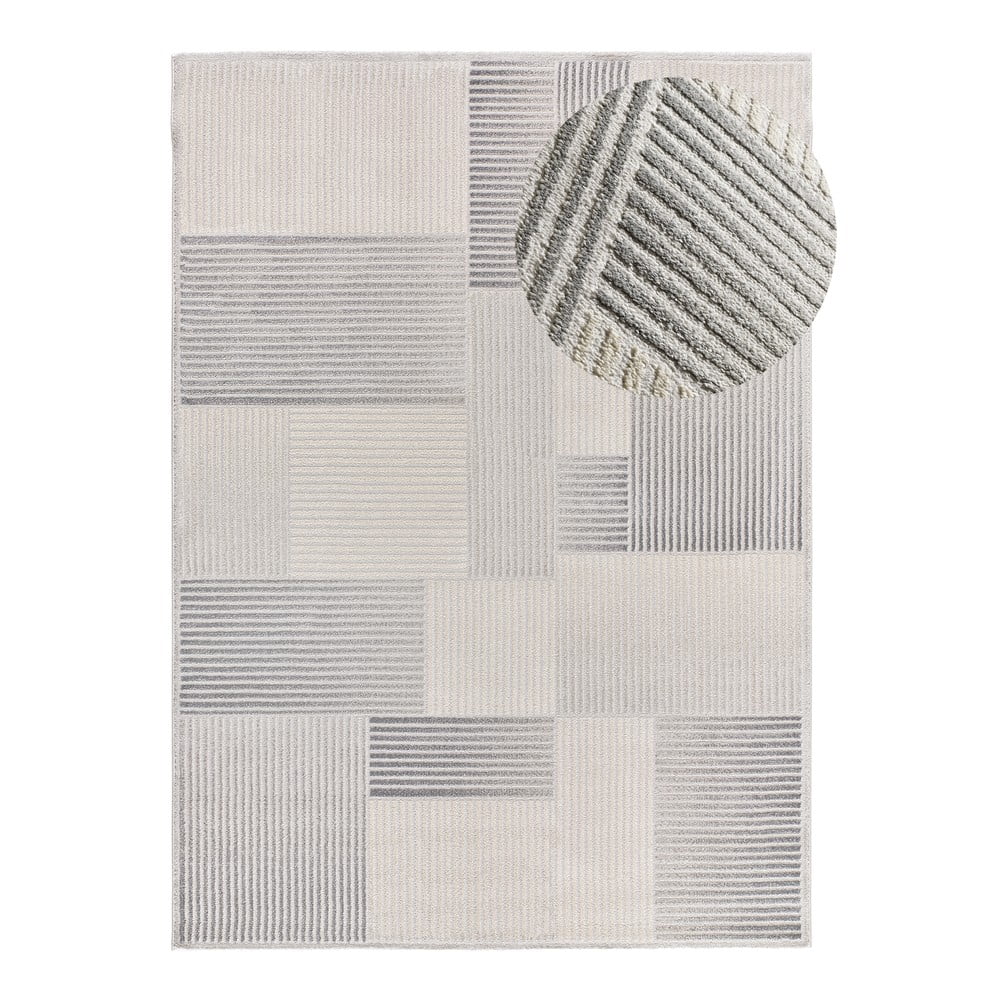 Világosszürke-elefántcsont színű szőnyeg 80x150 cm Baresa – Universal