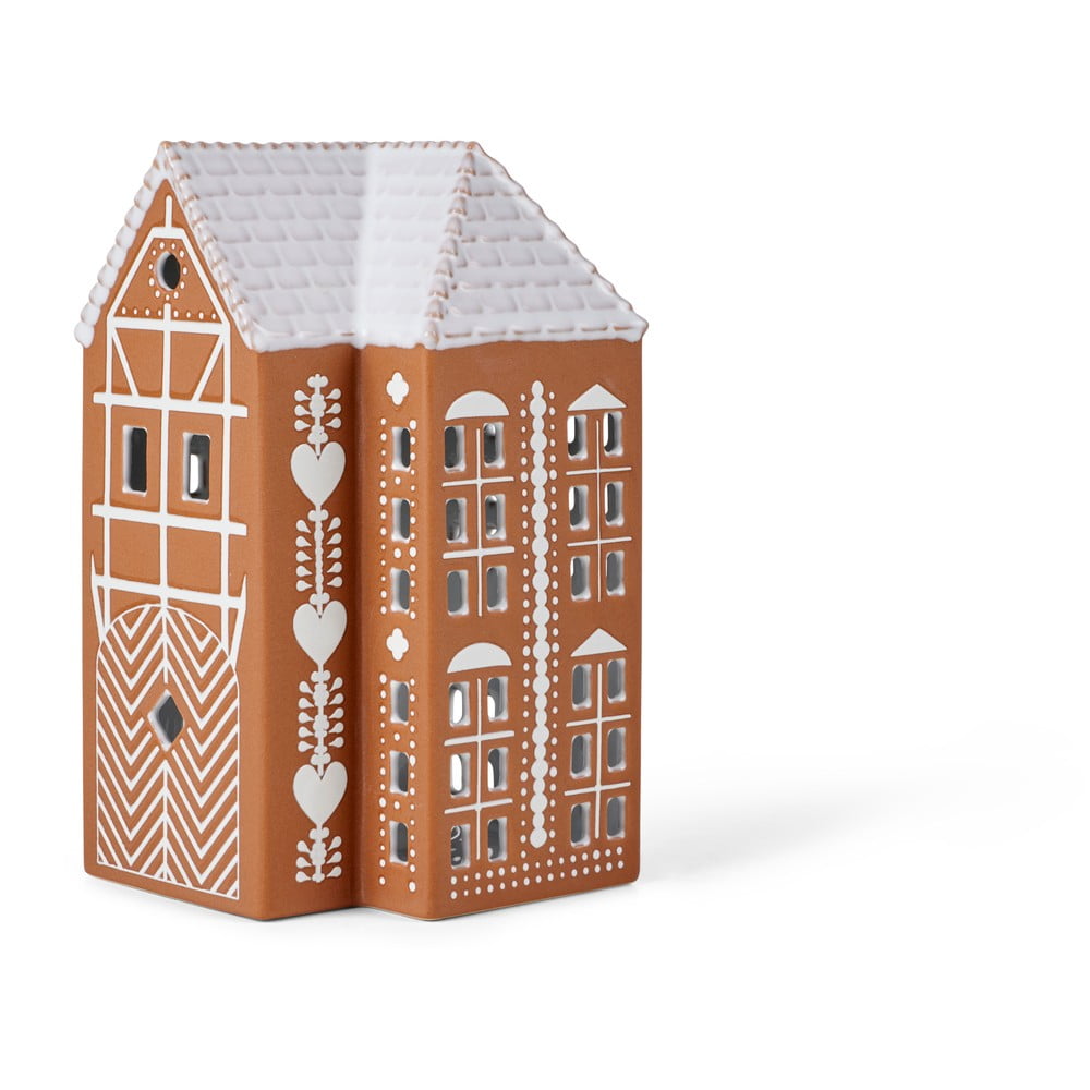 Agyagkerámia gyertyatartó teamécseshez Gingerbread Lighthouse – Kähler Design