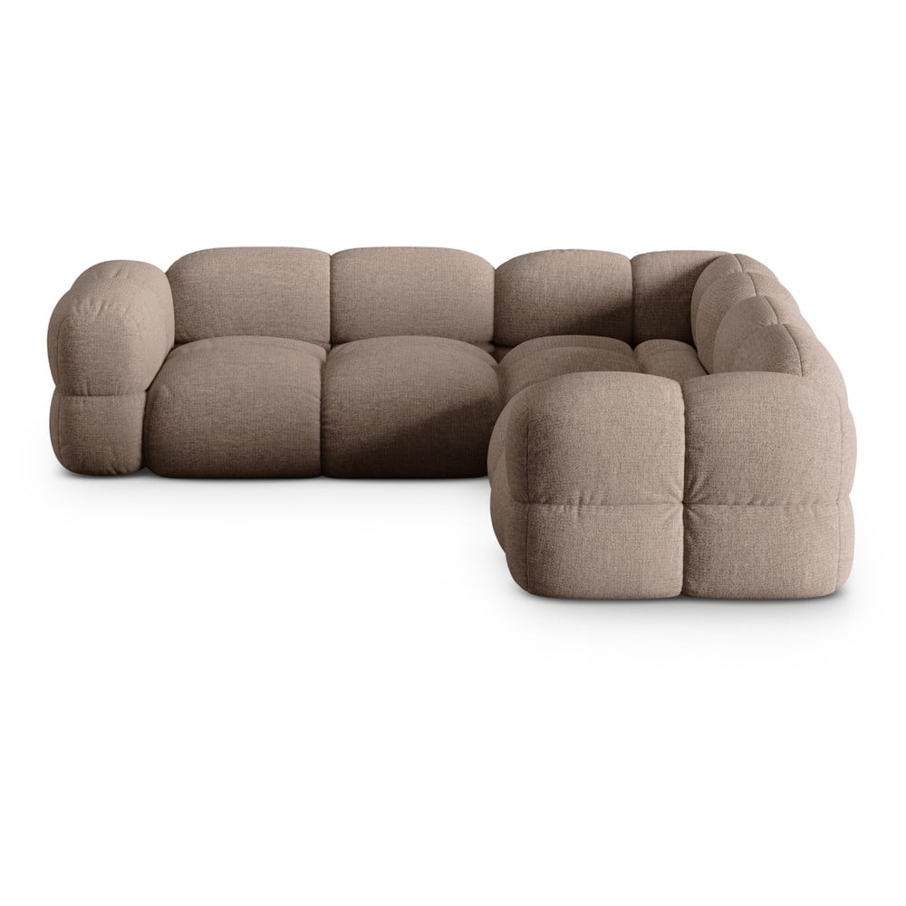 Barna sarokkanapé Loretto – Cosmopolitan Design