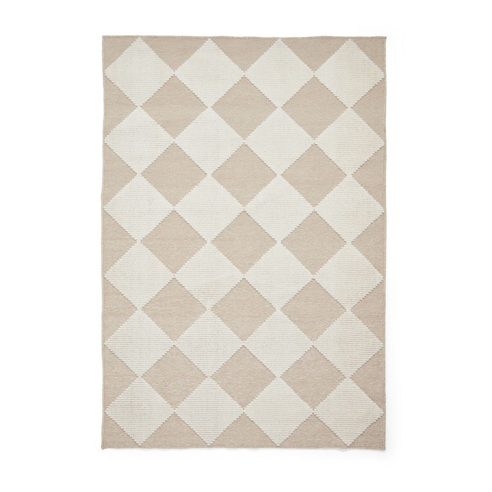 Fehér-bézs mosható szőnyeg 200x290 cm Lyna Beige&White – Think Rugs