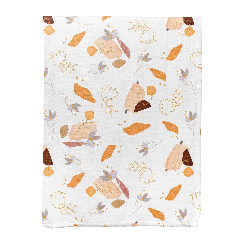 Fehér muszlin gyerek takaró 75x100 cm Boho – Mijolnir