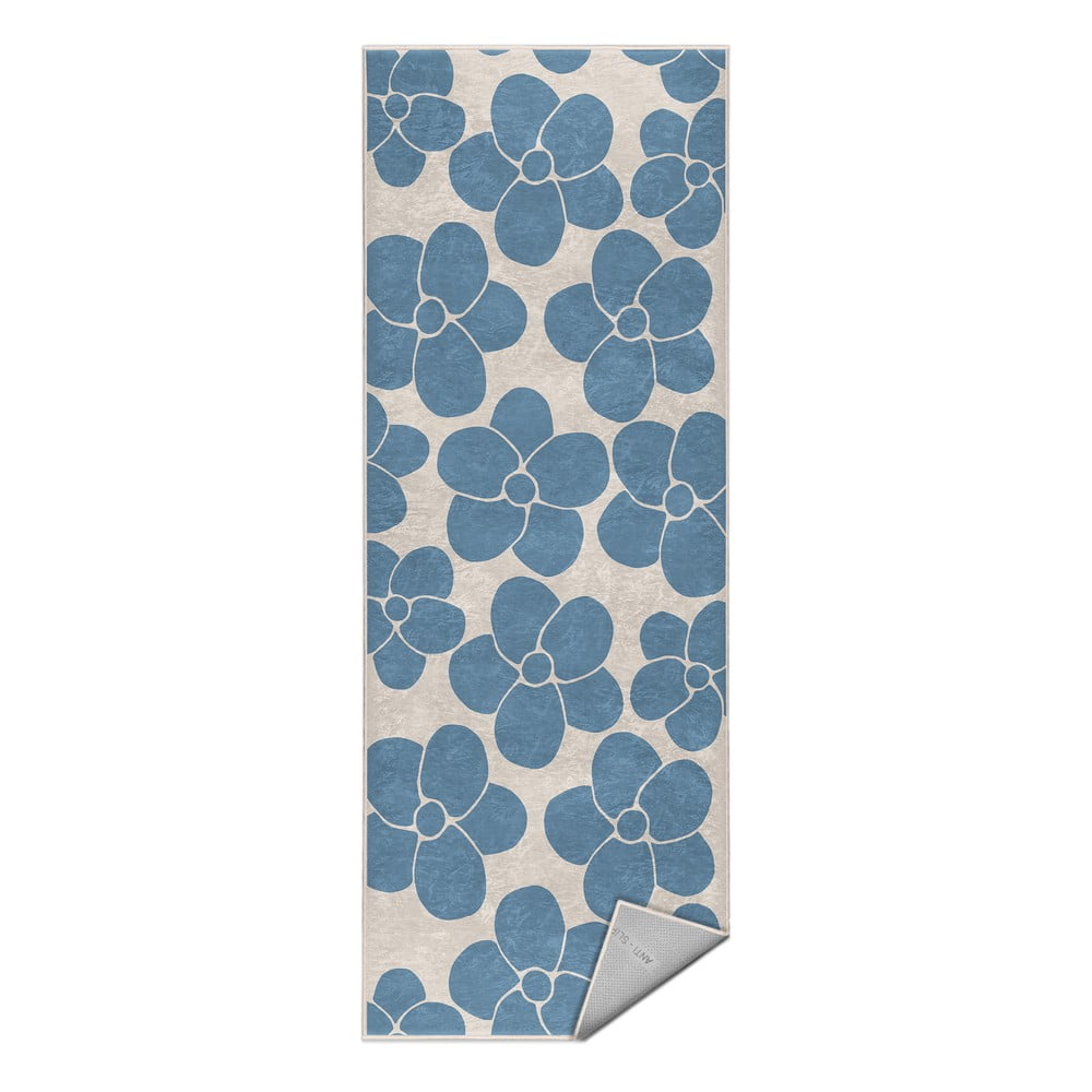 Kék mosható futószőnyeg 60x230 cm Blue Meadow – Mila Home