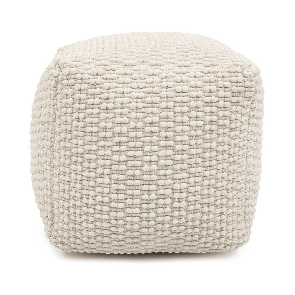 Krémszínű puff Mascarell – Kave Home